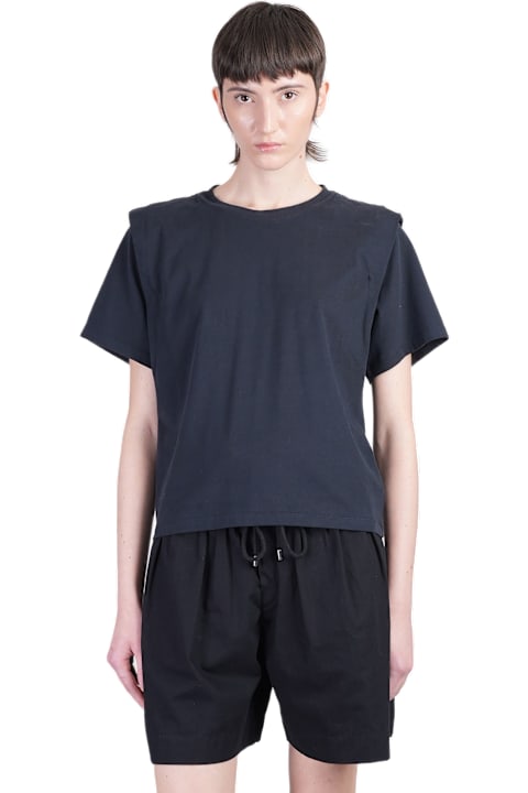 Fashion for Women Isabel Marant Zelitos T-shirt In Black Cotton
