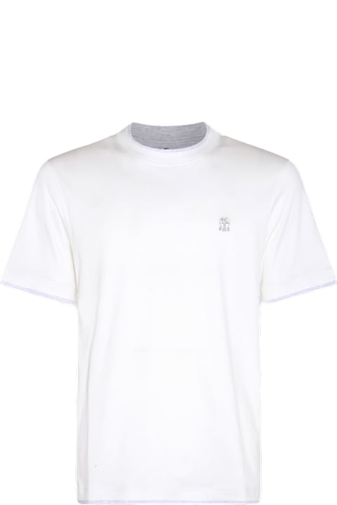 Homeware Brunello Cucinelli White Cotton T-shirt