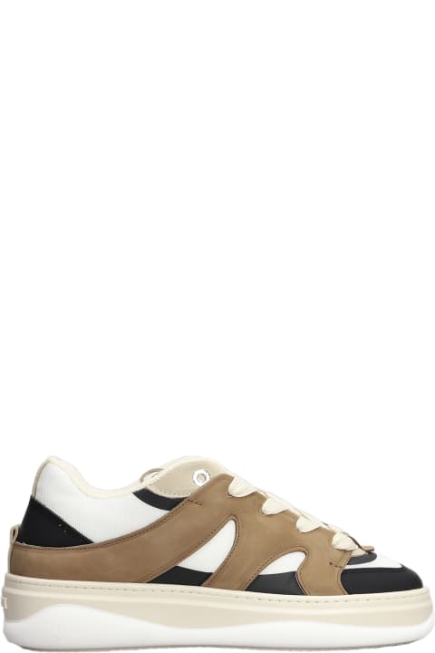 Mason Garments Shoes for Men Mason Garments Venice Sneakers In Brown Suede And Fabric