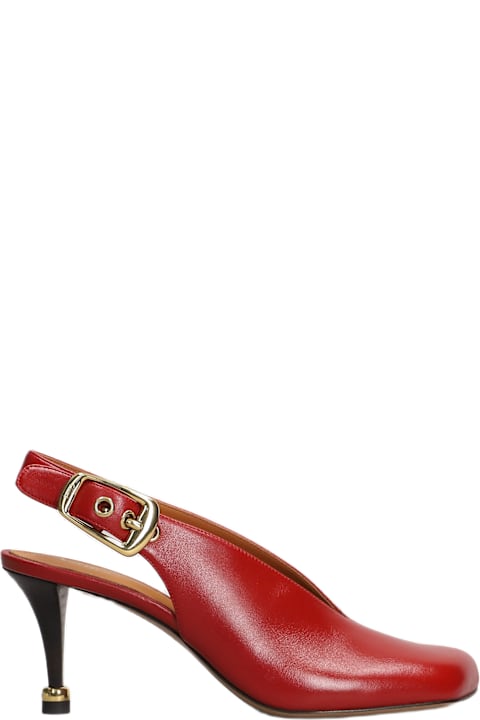Chloé أحذية كعب عالٍ لـ السيدات Chloé Andrea Pumps In Red Leather