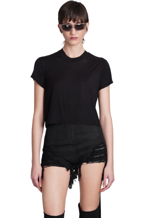 Topwear for Women DRKSHDW Level T T-shirt In Black Cotton