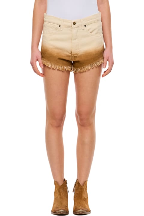 Alanui Pants & Shorts for Women Alanui Raw Cotton Denim Shorts