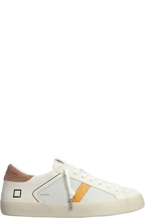 D.A.T.E. for Men D.A.T.E. Hill Low Sneakers In White Leather
