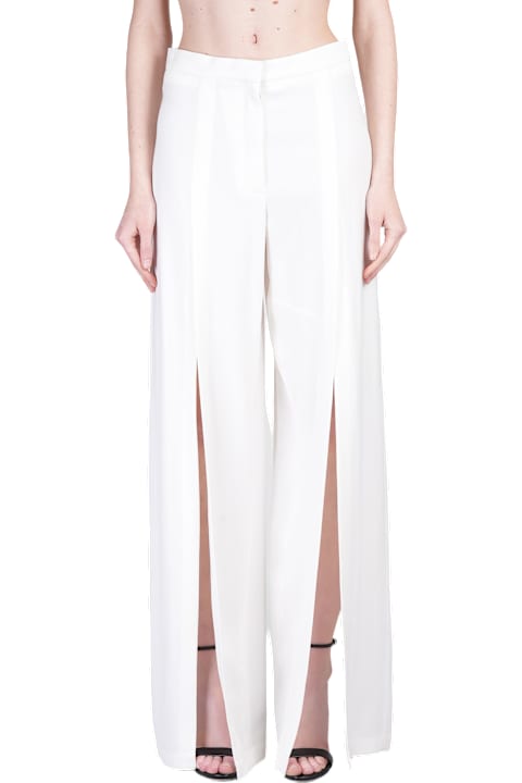 Mugler for Women Mugler Pants In White Viscose