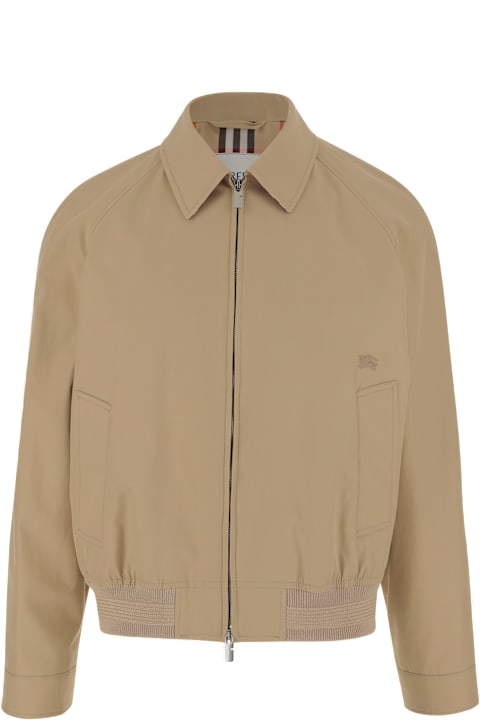 Burberry Coats & Jackets for Men Burberry Cotton Gabardine Harrington Chester Jacket
