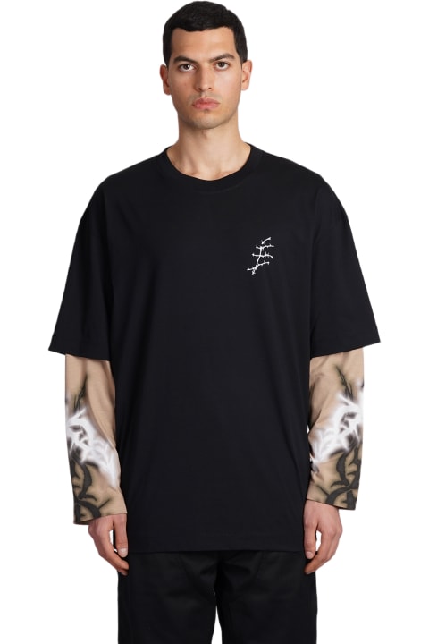Études Topwear for Men Études T-shirt In Black Cotton