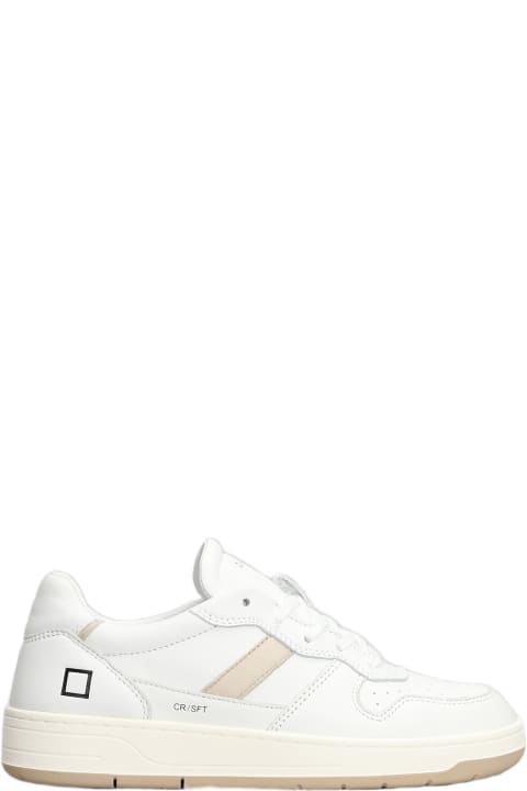 ウィメンズ D.A.T.E.のスニーカー D.A.T.E. Court 2.0 Sneakers In White Leather D.A.T.E.