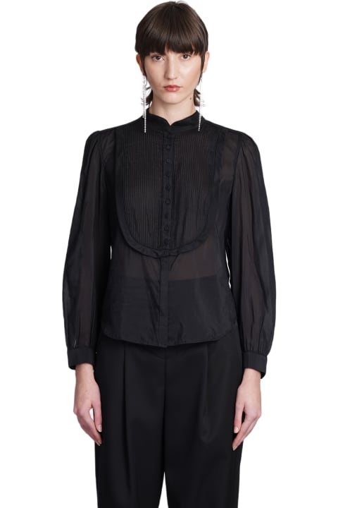 ウィメンズ新着アイテム Isabel Marant Balesa Shirt In Black Cotton