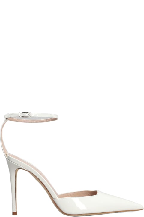 Lella Baldi High-Heeled Shoes for Women Lella Baldi Pumps In White Patent Leather