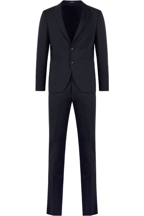 Suits for Men Tagliatore 3 Pieces Single Breasted Tailored Suit