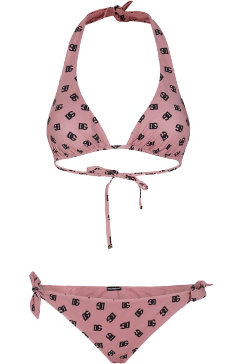 Homeware Dolce 
Gabbana Pink And Black Bikini Set
