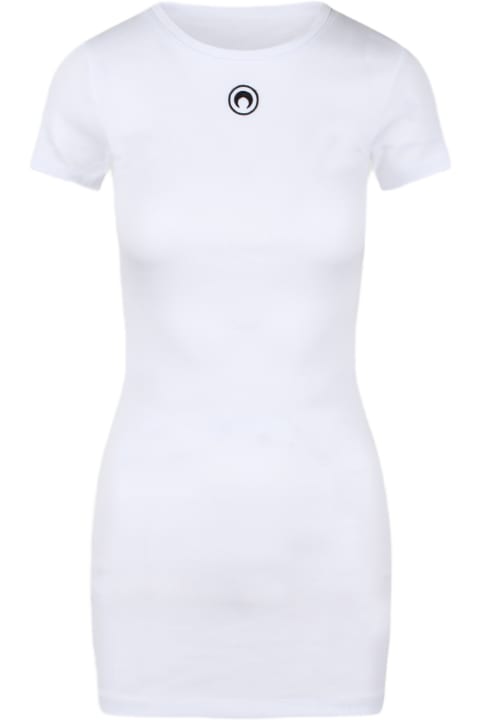 Fashion for Women Marine Serre Organic Cotton Rib T-shirt Dress