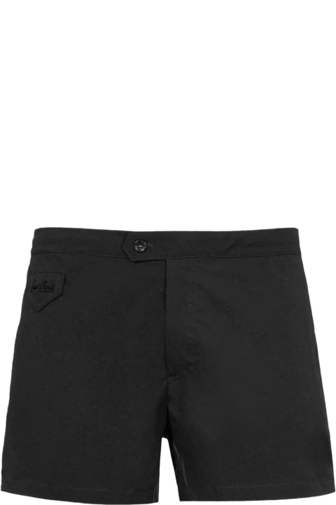Homeware MC2 Saint Barth Man Black Fitted Cut Swim Shorts Harrys