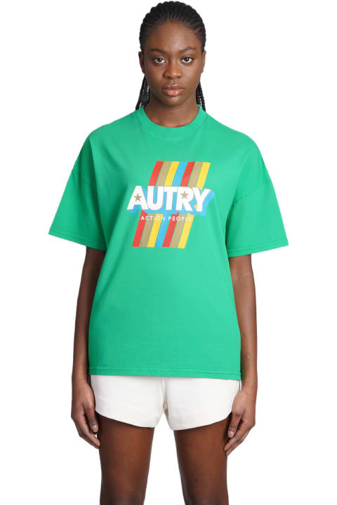Autry for Women Autry T-shirt In Green Cotton