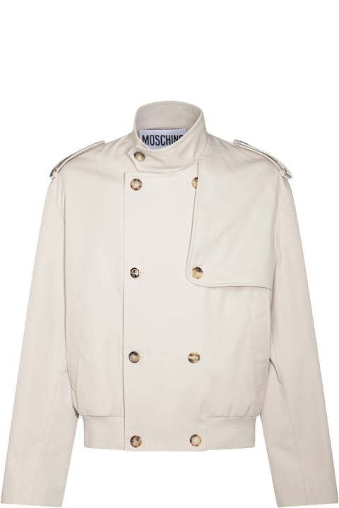 Moschino Coats & Jackets for Men Moschino Beige Casual Jacket
