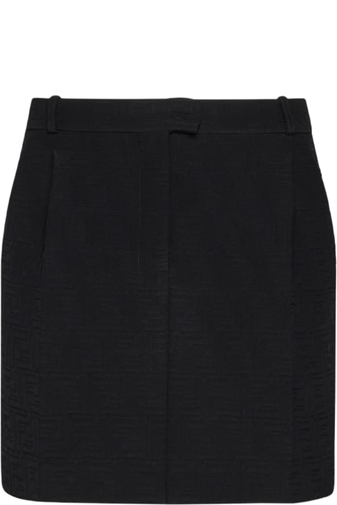 Ff Jacquard Cotton Miniskirt