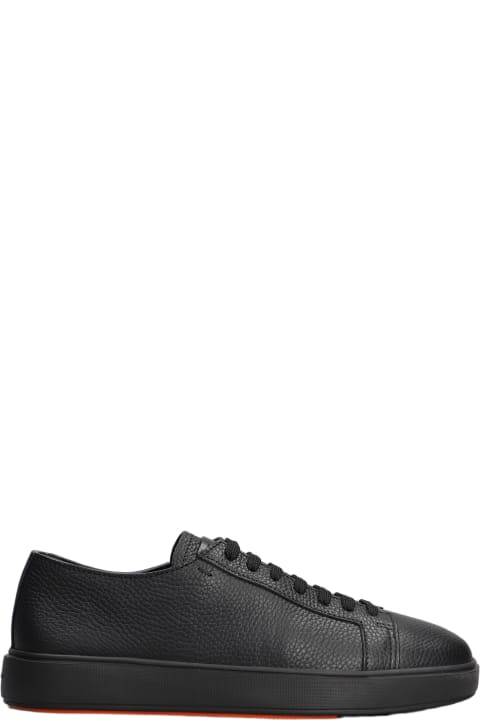 Santoni for Men Santoni Dames Sneakers In Black Leather