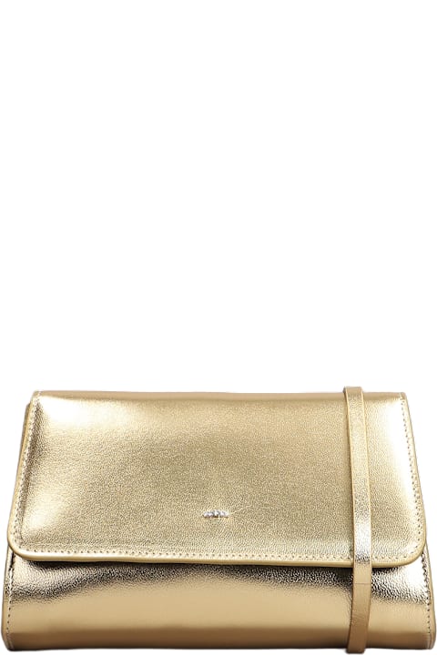 Giuseppe Zanotti for Women Giuseppe Zanotti Cleopatra Clutch In Gold Leather