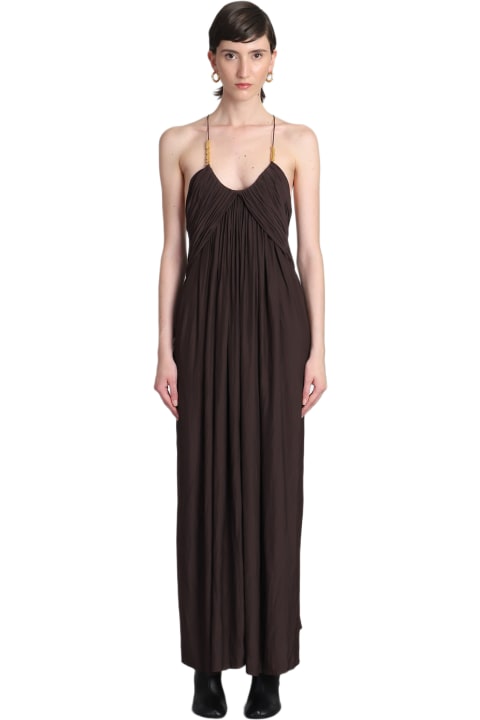 Clothing for Women Lanvin Dress In Brown Polyester