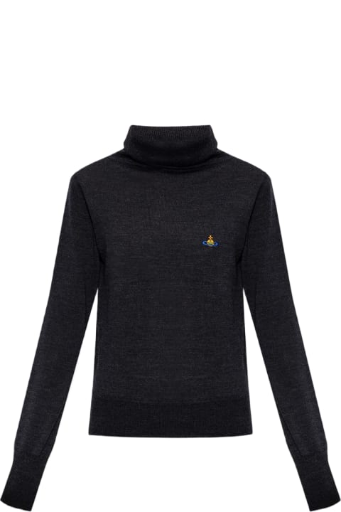 Vivienne Westwood Fleeces & Tracksuits for Women Vivienne Westwood Vivienne Westwood 'giulia' Turtleneck Sweater With Logo