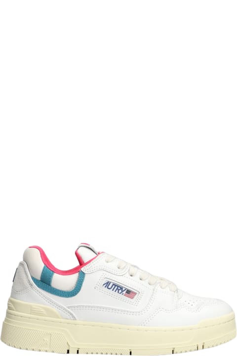 Autry for Women Autry Clc Low Sneakers In White Leather
