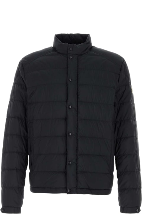 Moncler Coats & Jackets for Men Moncler Midnight Blue Nylon Selves Down Jacket