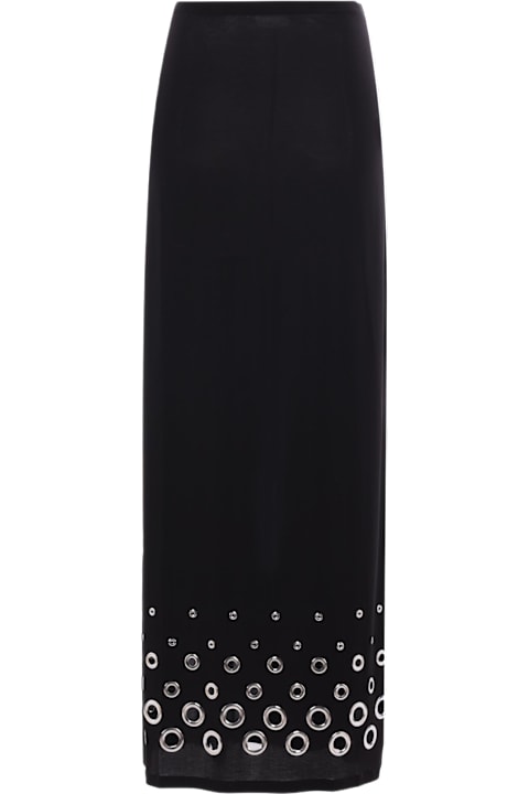 Paco Rabanne تنورات لـ السيدات Paco Rabanne Long Skirt With Eyelets