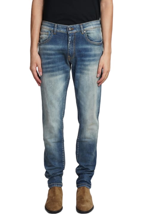 メンズ Salvatore Santoroのウェア Salvatore Santoro Jeans In Blue Cotton