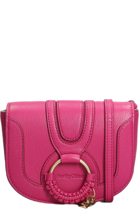 See by Chloé Totes for Women See by Chloé Hana Mini Shoulder Bag In Fuxia Leather