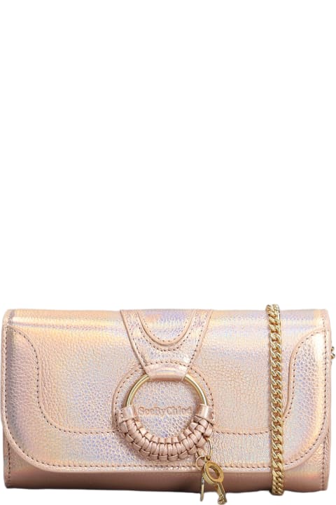 Fashion for Women See by Chloé Hana Long Wallet In Rose-pink Leather