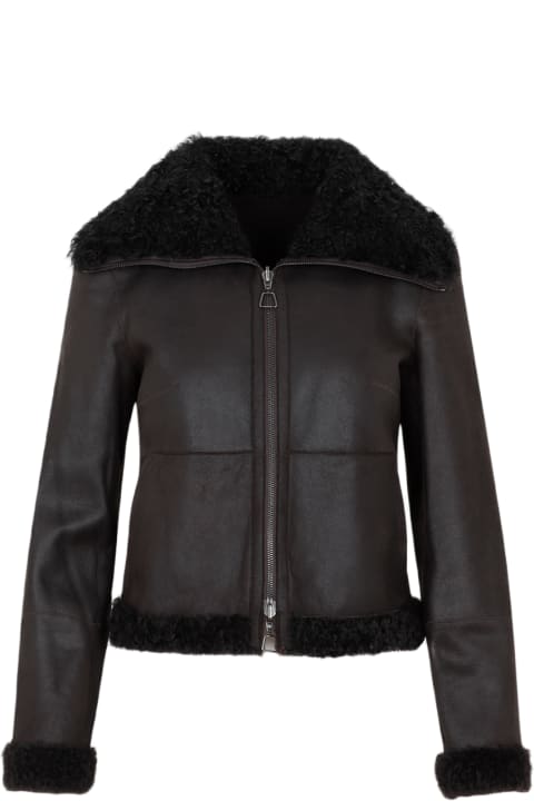 Akris Clothing for Women Akris Lamb Leather Jacket