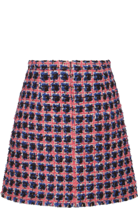 Fashion for Women Etro Pink Wool And Mohair Blend Boucle' Mini Skirt