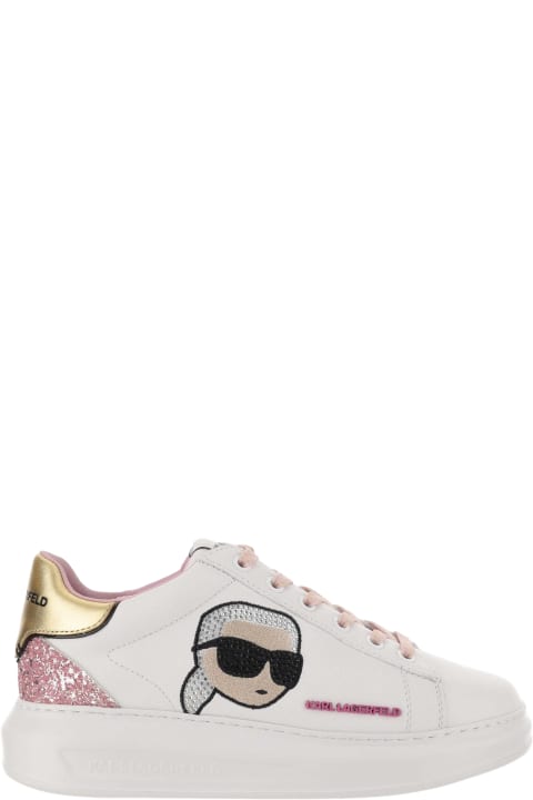 Fashion for Women Karl Lagerfeld Leather Sneakers With Logo