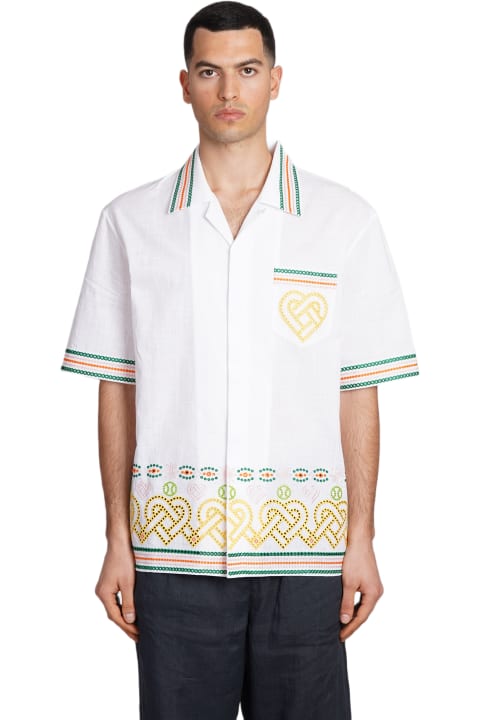Shirts for Men Casablanca Shirt In White Cotton