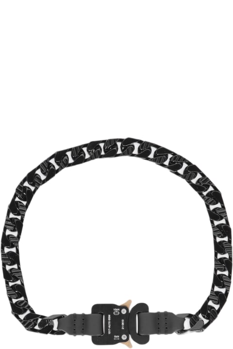 メンズ 1017 ALYX 9SMのネックレス 1017 ALYX 9SM Colored Chain Necklace Black Metal Chain Necklace With Rollercoaster Buckle - Colored Chain Necklace