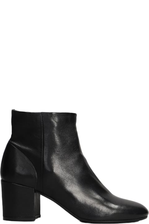 Julie Dee Boots for Women Julie Dee High Heels Ankle Boots In Black Leather