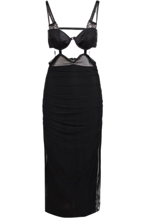 Dolce & Gabbana Womenのセール Dolce & Gabbana Sheer Midi Dress
