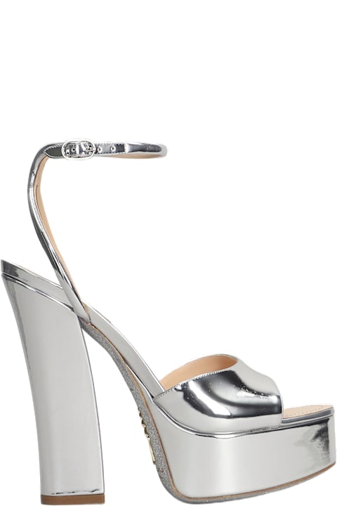 René Caovilla Sandals for Women René Caovilla Helsa Sandals In Silver Patent Leather