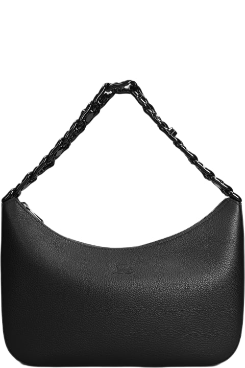 Christian Louboutin Women Christian Louboutin Loubila Chain Shoulder Bag In Black Leather