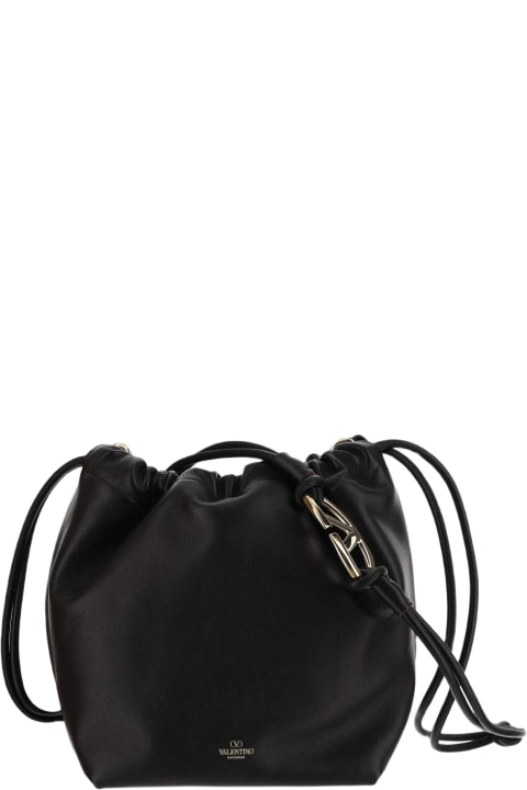 Fashion for Women Valentino Garavani Vlogo Pouf Pouch Bag In Nappa Leather