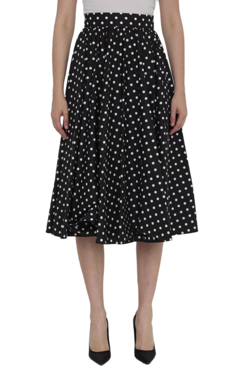 Dolce & Gabbana Sale for Women Dolce & Gabbana Full Skirt With Polka-dot Print