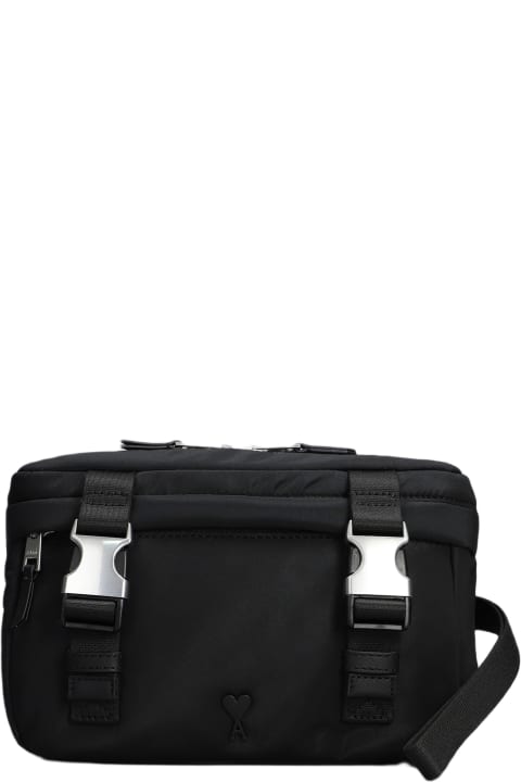 Ami Alexandre Mattiussi Shoulder Bags for Men Ami Alexandre Mattiussi Clutch In Black Nylon