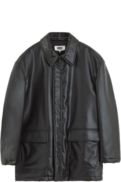 メンズ MM6 Maison Margielaのコート＆ジャケット MM6 Maison Margiela Leather Car-coat