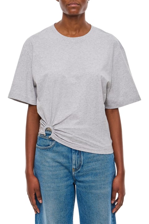 Paco Rabanne Topwear for Women Paco Rabanne Cropped Cotton T-shirt