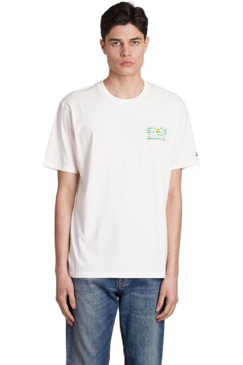MC2 Saint Barth for Men MC2 Saint Barth Tshirt Man T-shirt In Beige Cotton