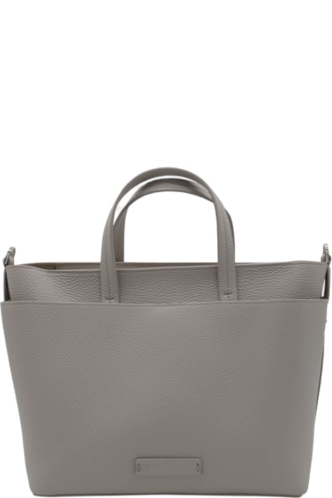 トートバッグ FABIANA FILIPPI GREY LEATHER TOTES Fabiana Filippi Leather Handbag | italist