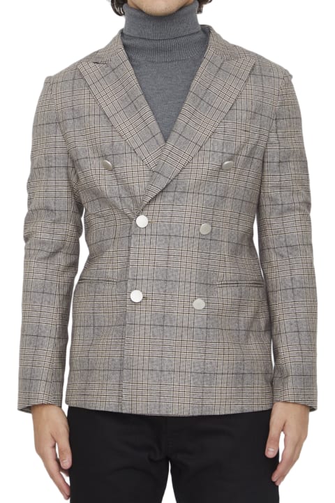 Tonello Coats & Jackets for Men Tonello Beige Wool Jacket