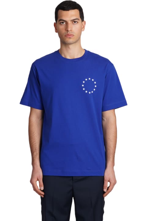Études Topwear for Men Études T-shirt In Blue Cotton