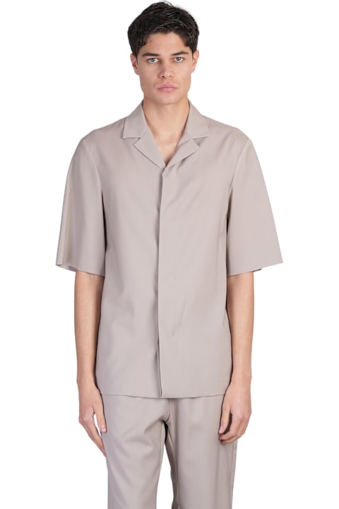 Barena Clothing for Men Barena Atila Shirt In Beige Wool