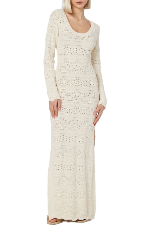 Homeware MC2 Saint Barth Woman Cotton Knit Midi Dress